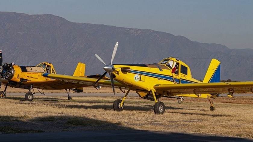 Llegaron a la provincia dos aviones hidrantes