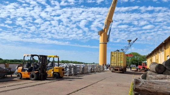 Puerto de Barranqueras: exportó carbón vegetal a EE.UU.