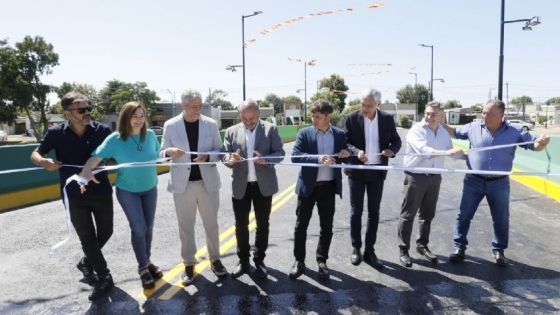 Kicillof y Secco inauguraron el puente “La Unión” en Ensenada