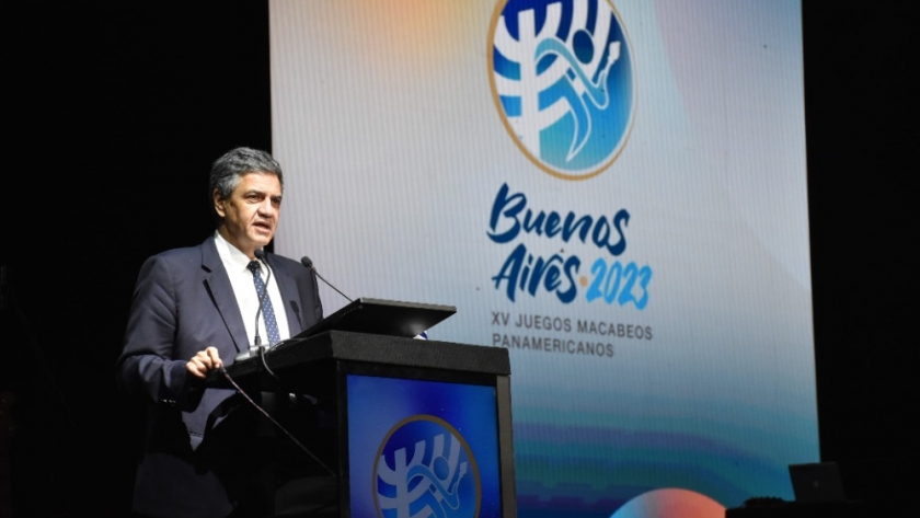 El Jefe de Gobierno participó de la apertura de los Juegos Macabeos 2023