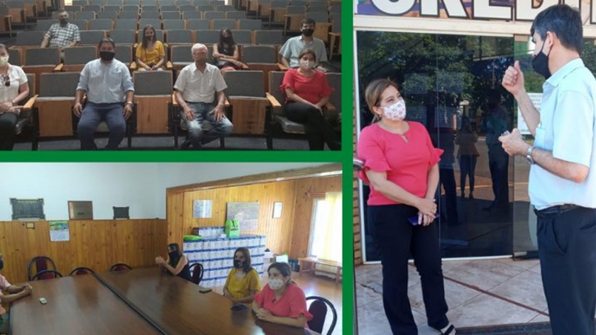La ministra Aguirre se reunió con cooperativistas en Jardín América