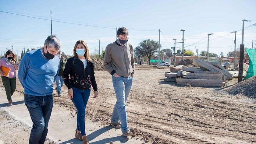 Jure supervisó obras de infraestructura en barrio La Merced
