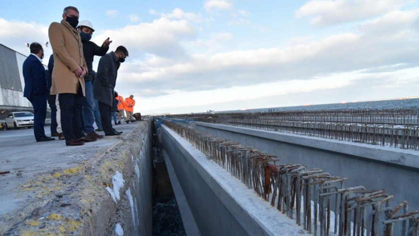 Puerto Madryn: a principios de octubre estará terminada la obra de ampliación en el sitio 2 del muelle Almirante Storni