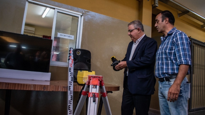 Raúl dejó inauguradas las obras de refacción de la Escuela de Minería