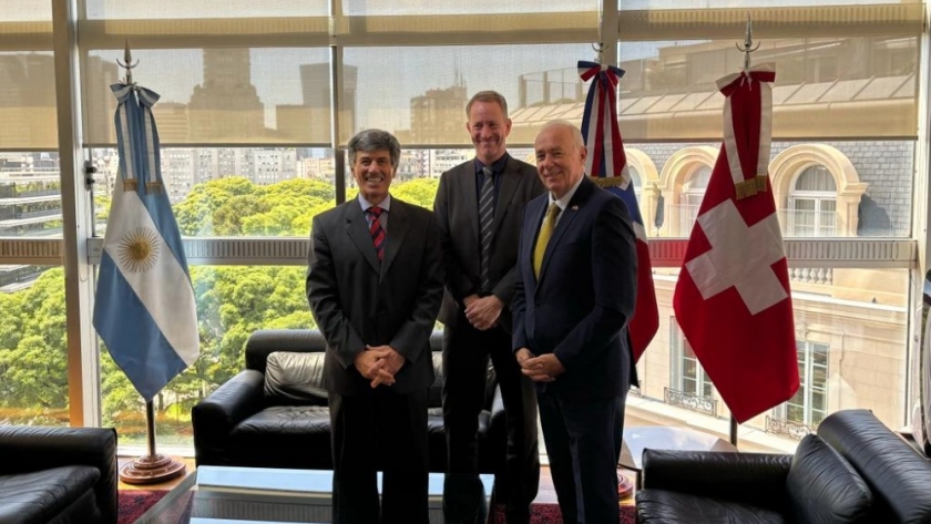 Mercosur – EFTA: Reunión en Cancillería con los embajadores de Suiza y de Noruega