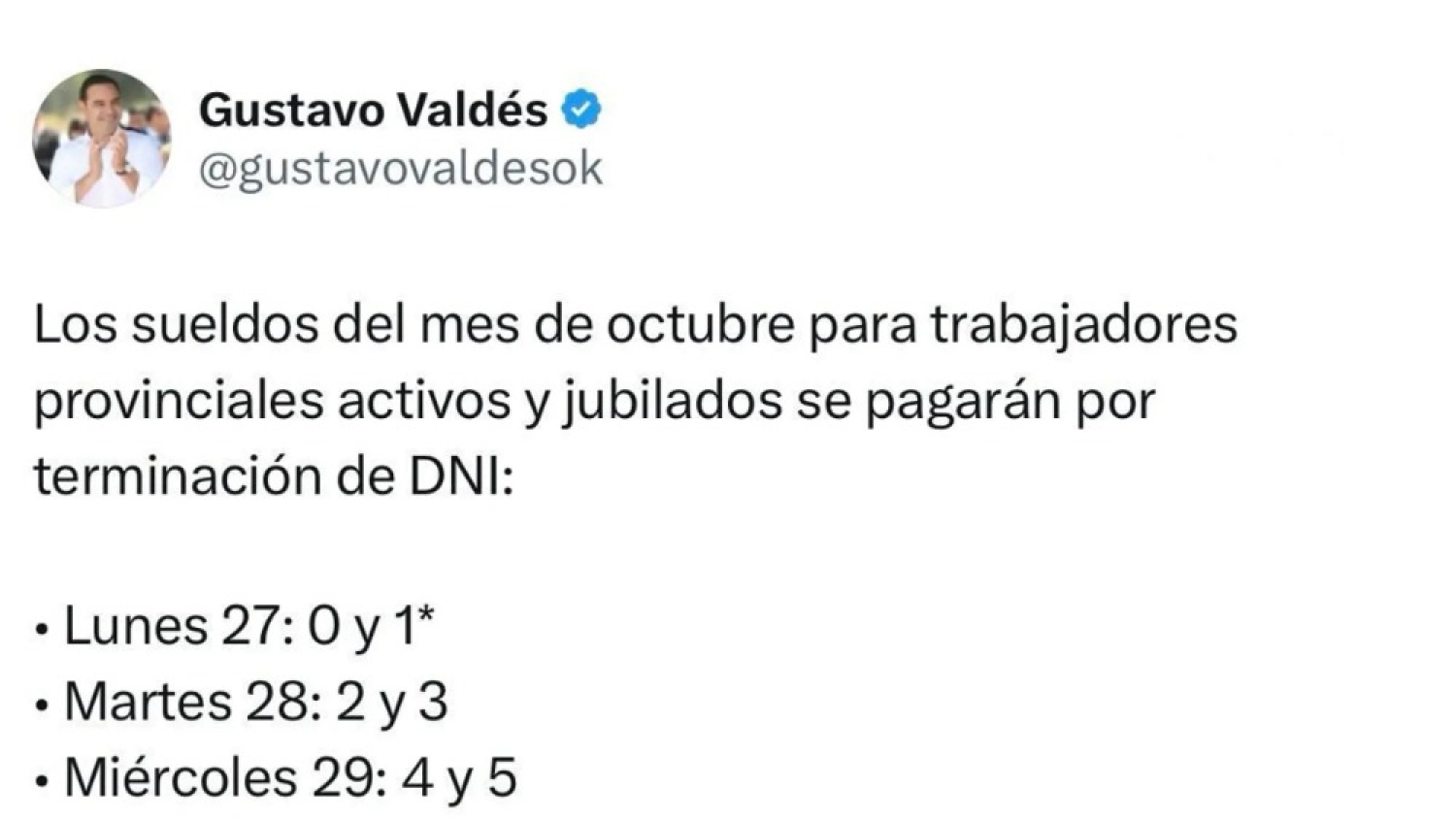 Corrientes inyectará más de $133 mil millones con el pago de haberes de octubre