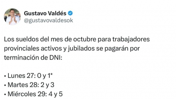 Corrientes inyectará más de $133 mil millones con el pago de haberes de octubre