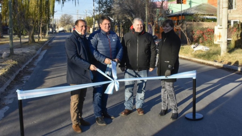 Inauguraron cuarenta cuadras de asfalto en barrio San Lorenzo Sur