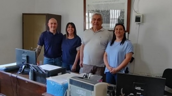 El intendente Gilberto Alegre visitó Banderaló y se reunió con representantes de instituciones locales