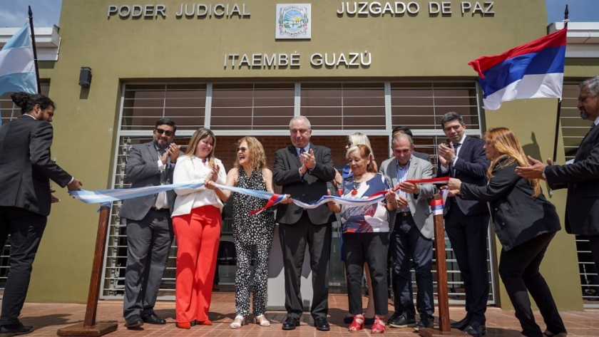 Passalacqua resaltó el acceso a la justicia más cercana a la gente en la inauguración del juzgado de paz de Itaembé Guazú