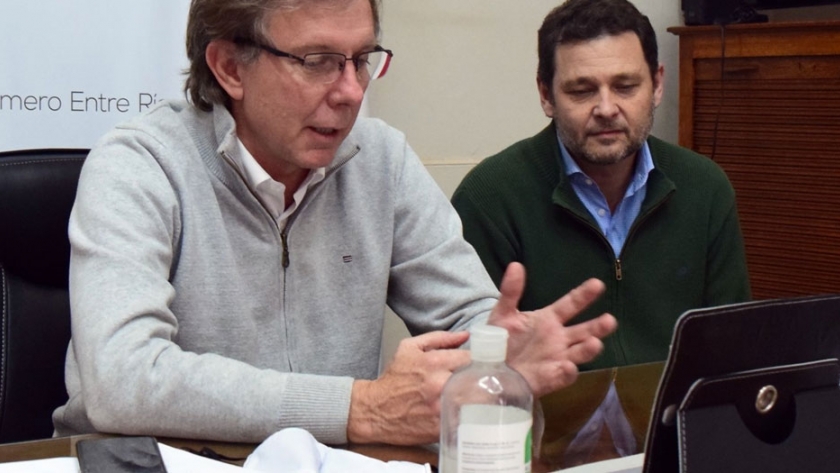 Bahillo mantuvo una reunión virtual con representantes de Termas