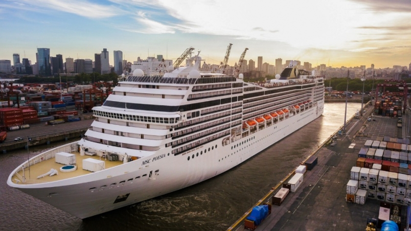 Récord de pasajeros en cruceros: 180 mil turistas viajaron en enero por cruceros en Argentina