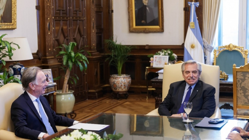 El presidente se reunió con el titular de la Cámara de la Construcción, Gustavo Weiss