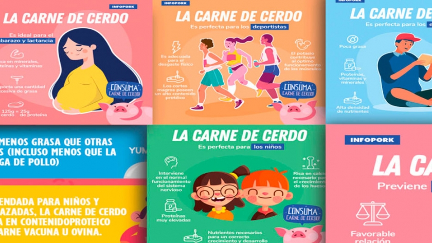 Infopork lanza campaña en redes de promoción del consumo de carne de cerdo argentino