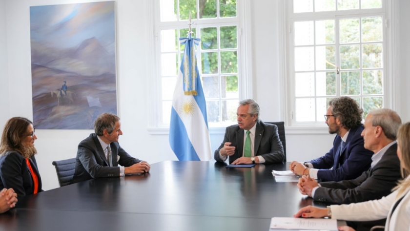 El Presidente se reunió con el director general del Organismo Internacional de Energía Atómica