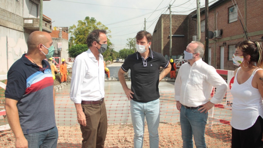 Katopodis recorrió obras del Plan Argentina Hace en Morón