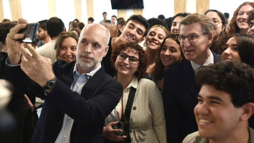 Rodríguez Larreta se reunió con el presidente del Partido Popular de España