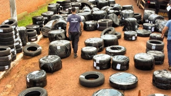 Gobierno: Con el operativo “falsa encomienda” la policía realizó el mayor secuestro de neumáticos ilegales en Misiones
