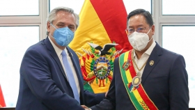 El Presidente mantuvo una reunión bilateral con su par de Bolivia, Luis Arce