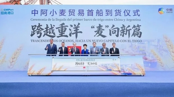 China recibió el primer embarque de trigo argentino y abrió un nuevo corredor comercial