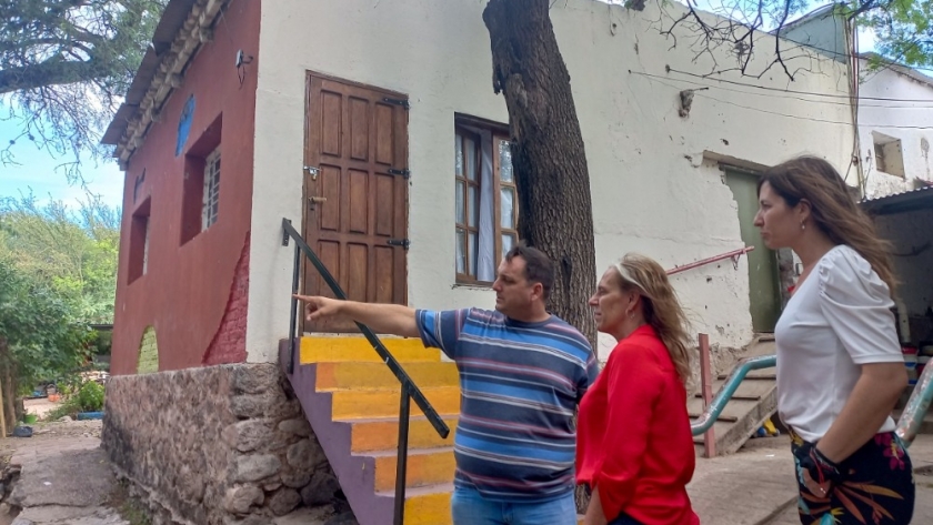 Cruz del Eje: Montero visitó dispositivos del Ministerio de Desarrollo Humano