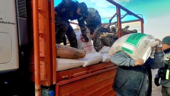 Gobierno provincial asiste a productores de Laguna Blanca tras el temporal con un operativo integral
