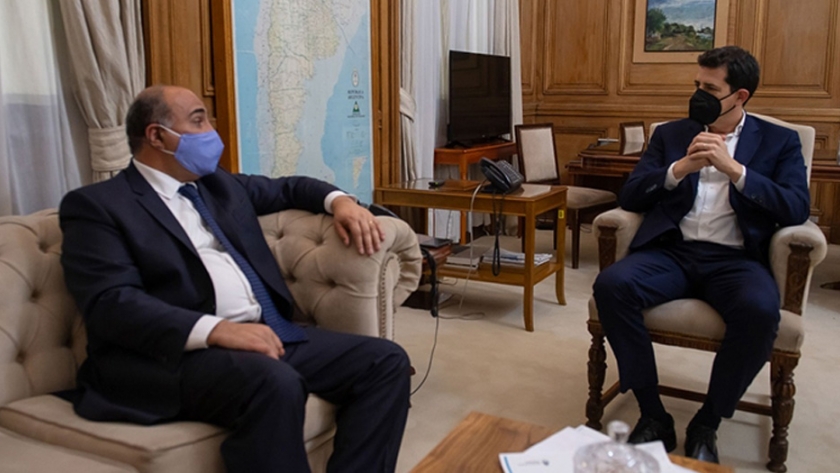 Manzur dialogó con Wado de Pedro sobre la cuarentena y obras públicas