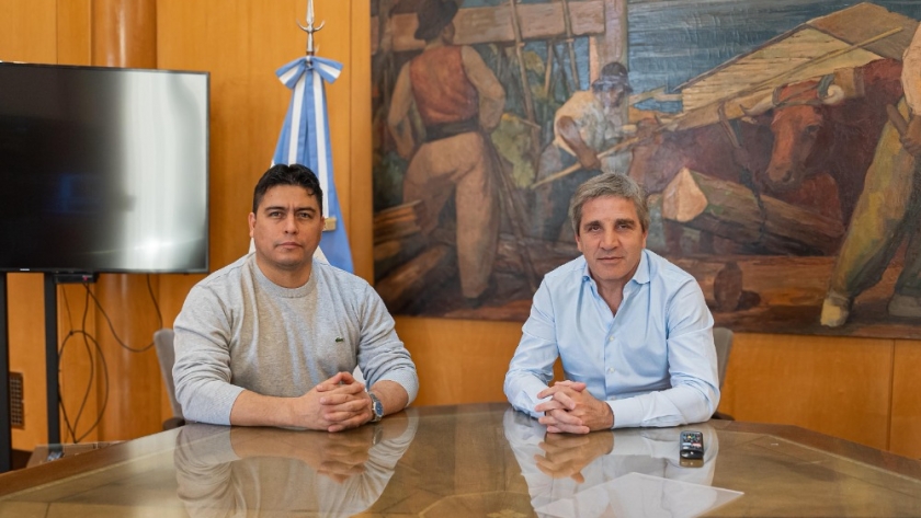 Vidal se reunió con Luis Caputo para fortalecer la industria en Santa Cruz