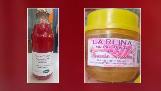 ANMAT prohibió la venta de una marca de salsa de tomate y otra de miel de abejas