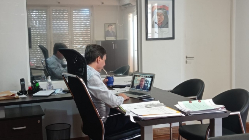 Encuentro virtual con la cámara de comercio Argentina-Texas