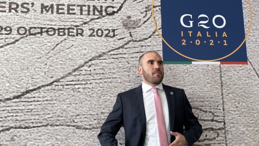 Martín Guzmán expuso en la reunión de Ministros de Finanzas y de Salud del G20 en Roma