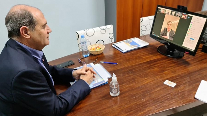 Reunión virtual del gobernador Zamora con empresarios e inversionistas locales