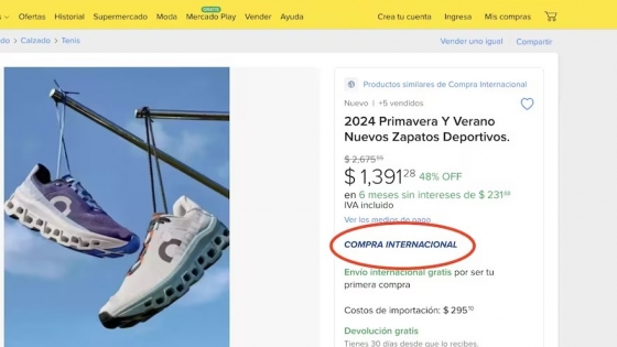 Mercado Libre habilita compras internacionales en Argentina con envíos directos desde EE. UU.