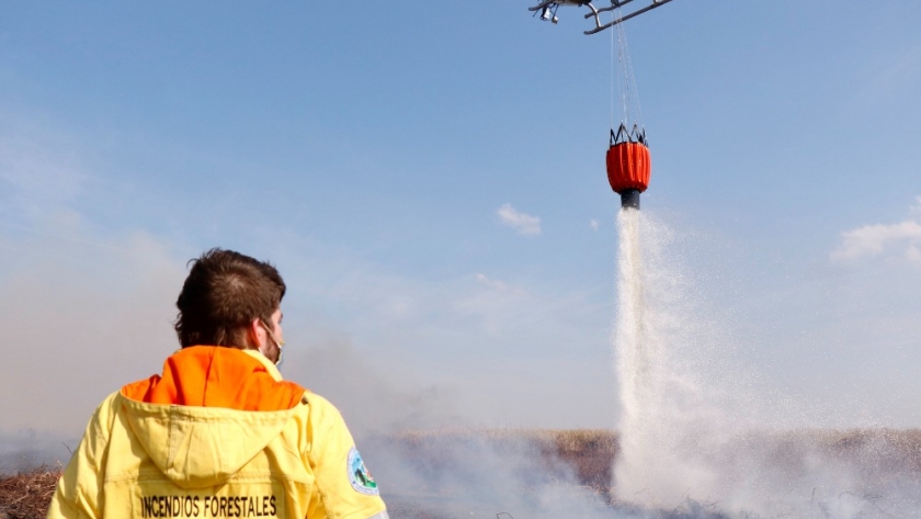 Nación envía recursos para el combate de los incendios forestales en Córdoba