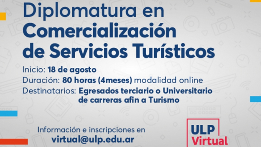 Están abiertas las inscripciones a la Diplomatura en Comercialización de Servicios Turísticos 