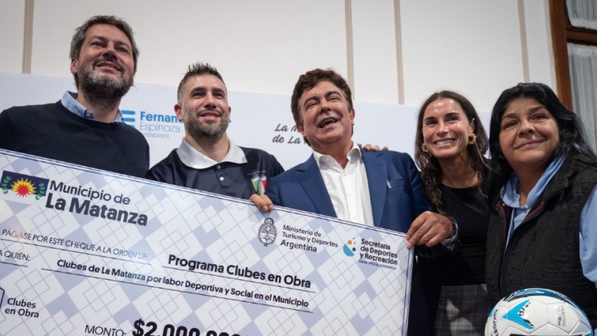 Lammens en La Matanza: “Estamos llevando adelante una inversión histórica para los clubes”