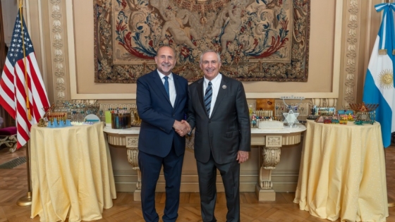 Perotti y el embajador de Estados Unidos en Argentina realizaron un balance del vínculo bilateral
