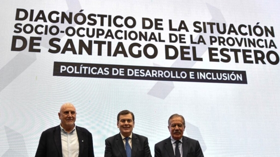 El gobernador participó de la presentación del diagnóstico de la situación socio-ocupacional de Santiago del Estero