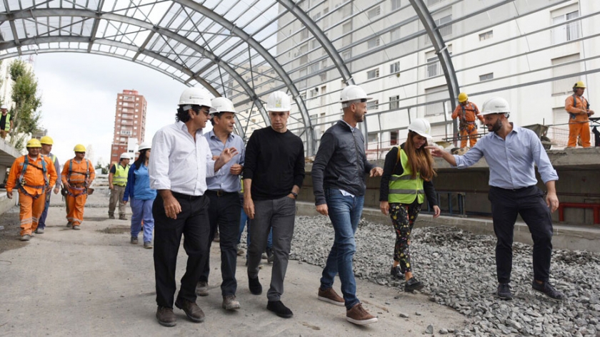 Horacio Rodríguez Larreta recorrió una obra en construcción en el barrio de Montserrat
