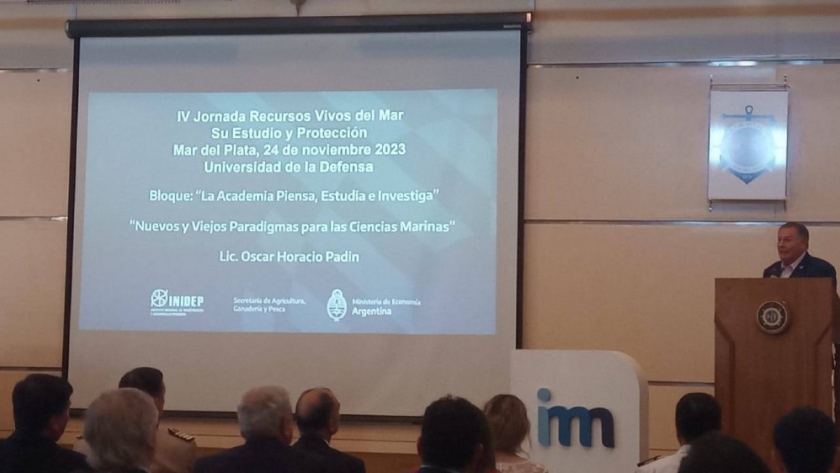 Autoridades e investigadores del INIDEP disertaron en el cierre del Seminario de Intereses Marítimos