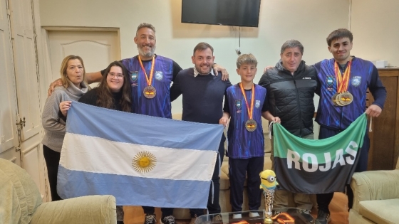 Rojenses campeones mundiales de Taekwondo fueron recibidos por el Intendente Román Bouvier