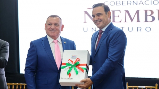 Gustavo Valdés fortaleció vínculos institucionales con el gobernador de Ñeembucú en Paraguay