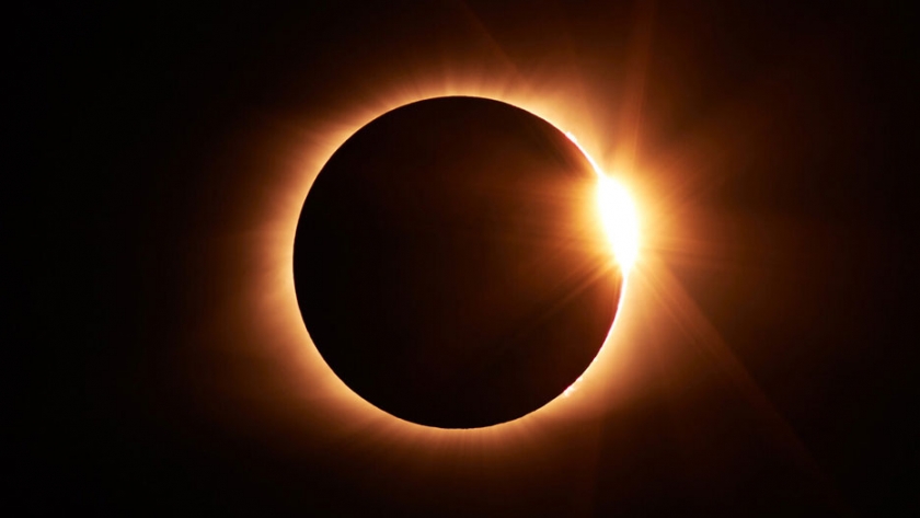 Eclipse en La Adela: la noche en pleno día