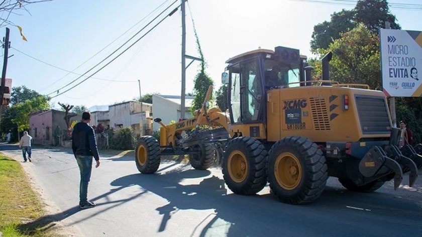 Comenzó la pavimentación de la Ruta Provincial 41 en Vista Larga