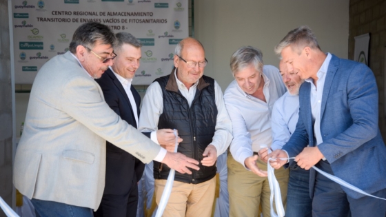 El Iscamen inauguró un nuevo centro de almacenamiento de envases vacíos de fitosanitarios en Guaymallén
