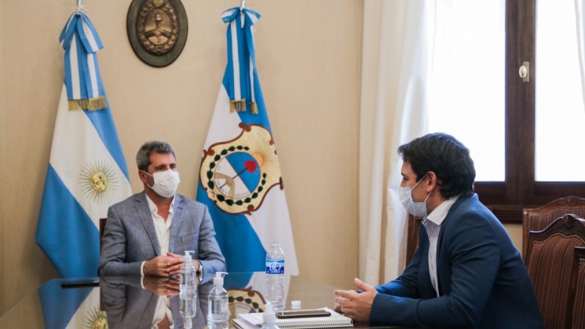 Situación hidríca, eje de la reunión del Gobernador con el ministro Ariel Lucero
