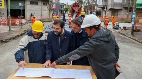 San Martín: Katopodis recorrió las obras de repavimentación de la Avenida 9 de Julio