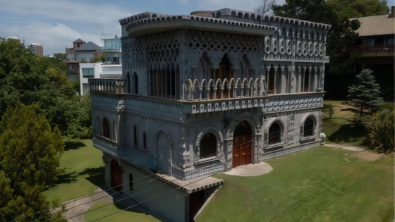 Una mansión gótica sorprende en Pinamar y se vuelve parada obligada para turistas