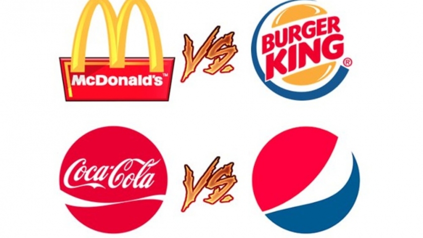 Rivalidad monópolica en la industria de comida rápida y gaseosas