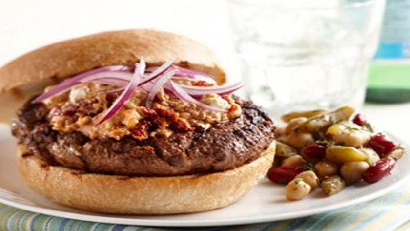 Hamburguesas de cordero y búfalo